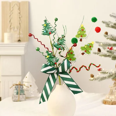 Christmas Decorations Artificial Plant Bouquets Candy Bells Felt Christmas Tree Accessories for Weddings Easter New Year