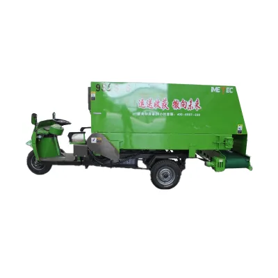 IMETEC Time-saving Labor-saving Self-propelled Diesel-type Side Spreader 10-12m Spread Width High Safety Cow Sheep Feed 1 Year