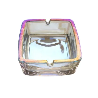 Luxury Modern Crystal Glass Ashtray with Custom Logo Eco-Friendly American Style Desktop Cigarette Ash Holder