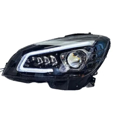 Professional Testing Led Headlight for W204 C Class High Low Beam 6000lm 6000k 12v Retrofit Upgrade Car Lighting Accessories