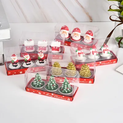 Christmas Candle Wholesale Set, Diy Candle Ornament Christmas Decoration Candle/