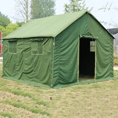 Outdoor Automatic Tent for Construction Camping Disaster Relief RainProof Oxford Aluminum Poles Tactical Tent Parties Events