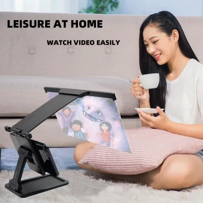 Foldable Cell Phone Movie Video Enlarged Screen Magnifier Amplifier 3D Mobile Phone Screen Amplifier 12inch