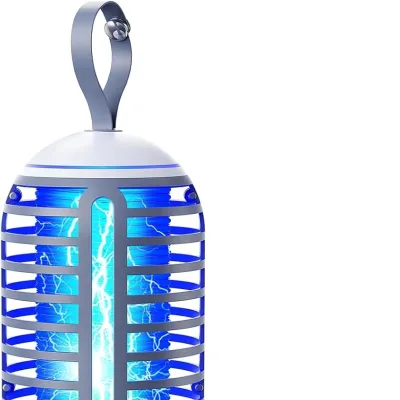Bug Zapper Wireless Mosquito Killer Lamp Indoor and Outdoor Mosquito Killer Lamp, Rechargeable 2 in 1, Suitable for Patio