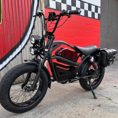 OEM Hot Sale 1500W Vintage Cafe Racer Electric Bike Retro Cruiser Fat Tire Mountain Dirt City Road Ebike E Bike Bicycle With CE