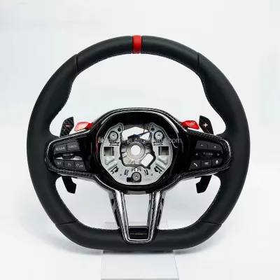 Upgraded CS Steering Wheel Assembly Real Carbon Fiber for All Models of F Chassis G Chassis Cross-Border Supply for M3 and M5