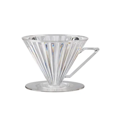 Stock GV-02 Modern Minimalism Pour-Over Coffee Plastic Filter Cup Transparent Conical Drip Sharing Pot Coffee Utensils Wholesale