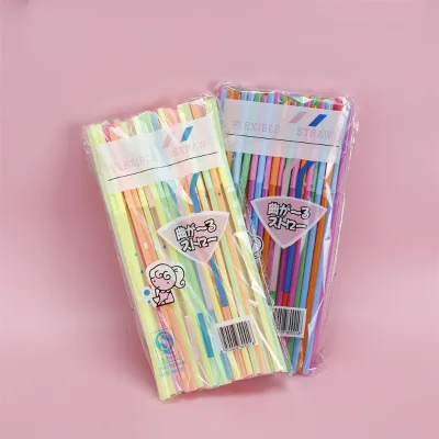 Customize Multiple Colors Pp Wrap Biodegradable Disposable Straw