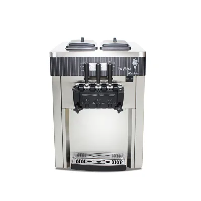 Nouvelle Machine a Creme Glacee Molle Professionnelle En Acier Inoxydable a 3 Saveurs, Machine a Creme Glacee a Vendre En Gros