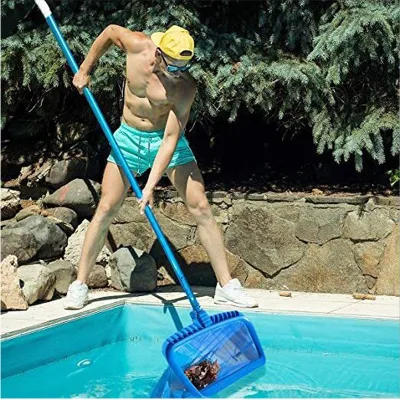 Pool Skimmer Net  Pool Brush Head  for Cleaning Pool Walls Durable  Cleaning  Kit