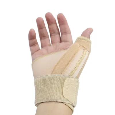 Wrist Splint with Adjustable Thumb Stabilizer Neoprene/Nylon Material Hook & Loop Closure Compression for Men Women Pain Relief