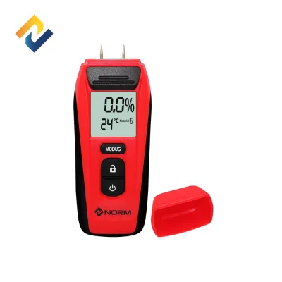 NORM G110 Portable Industrial Wood Moisture Meter | Digital Display 6 Modes 0-44% Range 2% Accuracy Plastic Body 9V Battery