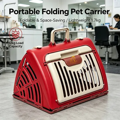 EUR PET Triangle Shape Small Hard Sided Pet Carrier Bag Portable Design Durable Plastic Travel Cat Crate With Door