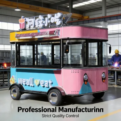 Smart Food Vending Cart Smart Food Vending Cart Camera Food Cart with Digital Promotion Display System