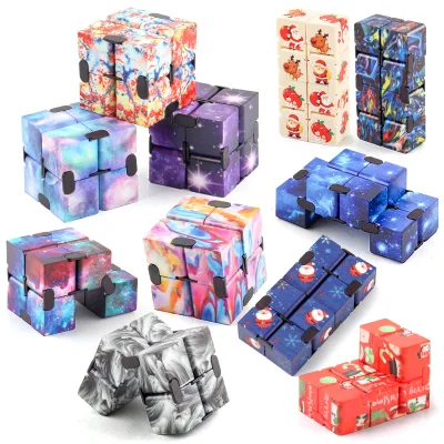 HUAYI Halloween Christmas Decompression Magic Cube Toys Gift Fidget Cubes