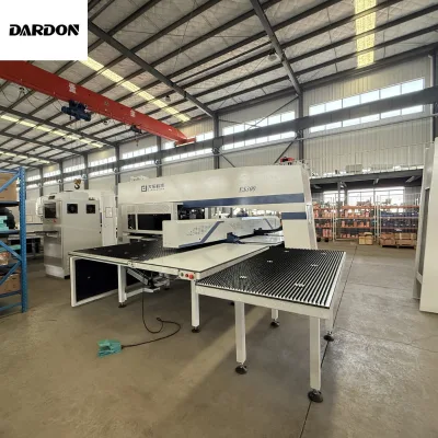 Full Electric CNC Turret Punching Machine Dual Servo Drive 0.10mm Precision ISO 9001 Certified Bearing Engine High