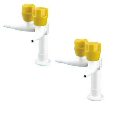Safety Certified Dual Gas Valve Solid Brass Body Modern Design for Hospital Pharmaceutical Manufacturing Drug Testing