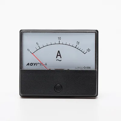 AOYI HN-85 AC/DC Ammeter and DV/AV Voltmeter Mini Analog Panel Meter 0-50A 2.5 Accuracy Class 0-600V Supply