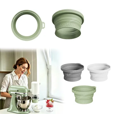 Silicone Splash Guard for Shave Ice for Shaved Ice Machine Anti Splash Ice Shaver Outlet Cover Easy Clean Bowl Adapter