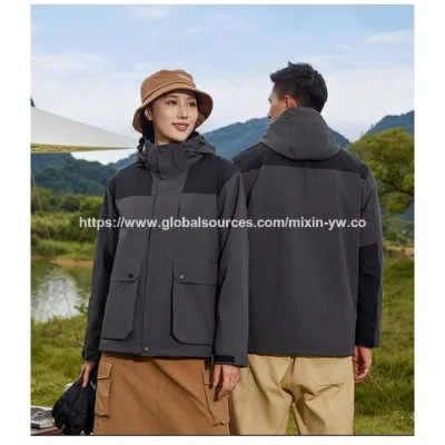 Hot Selling Custom Design Printed Thick Fleece Outdoor Windproof Men's Coats Windbreaker Stylish Outdoor Jacket