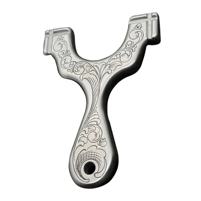 Factory Manufacture Hand Engraved Aluminum Titanium Stainless Material Custom Slingshot Catapults