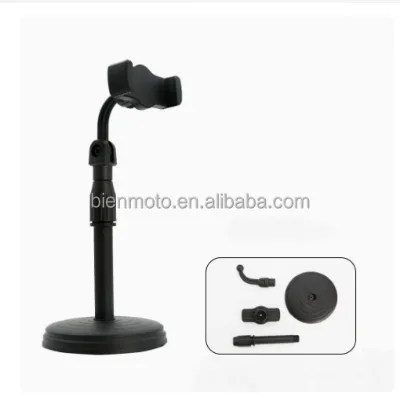 Adjustable Height Desktop Phone Stand for Teaching Online Classes Live Streaming Video Recording, Universal Cellphone Holder