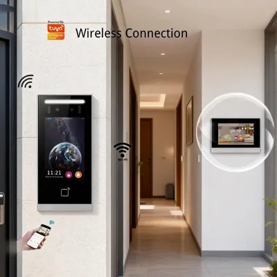 Hiwink Wireless Wired Hybrid IP Video Intercom System for Building Security NVR Linkage 4 Channel IPC Live View Support