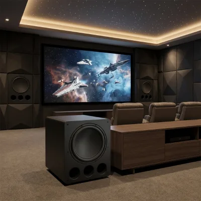 Home Theater Acoustic System, Sound Insulation Materials, Starry Ceiling, 7.2-channel Professional Cinema Solution