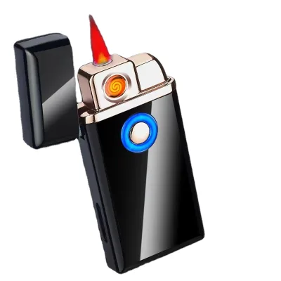 USB Charged Heat Coil Ignition Lighter Refillable Gas Lighter Used for Cigarette Gift Smoking Accessories