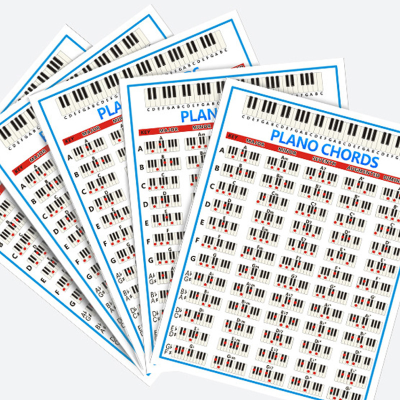 Five-line Piano Sheet Music and Chord Practice Charts High-quality Paper with 88 Keys Beginner Piano Fingerings Chord Charts
