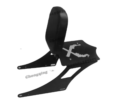 Hot Sale Motorcycle Seats Comfortable Soft Motorcycle Backrests Black Guns Sissy Bar W/Luggage Rack & Backrest for 2-Up Seats