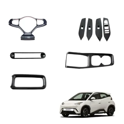Interior Accessories for BYD Seagull Window Switch Panel Cover Trim Steering Wheel Decoration Strips Gear Shift Panel Cover