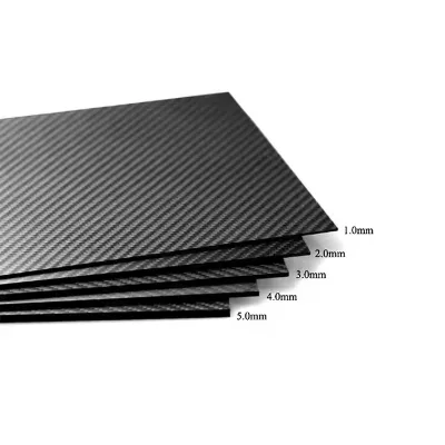 Custom CNC Machining Carbon Fiber Board 3K Engraving Aircraft Model Remote