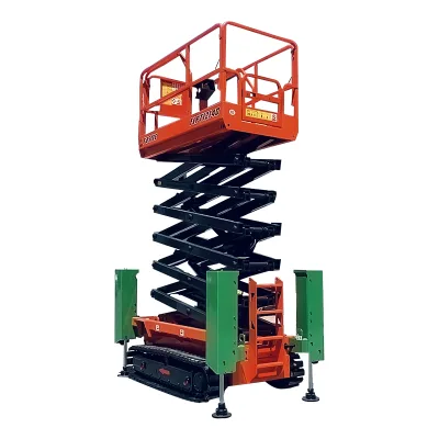 Crawler Type Scissor Lift ManLift With Tracks Rough Terrain Spider Tracked Boom Lift