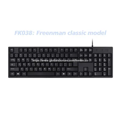 Classic Hot selling wired PC keyboards with USB interface and suitable for wired combos