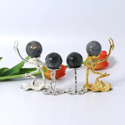 Wholesale Natural Purple Labradorite Ball Sphere Crystal Healing Stone for DIY Home Decorative Crafts
