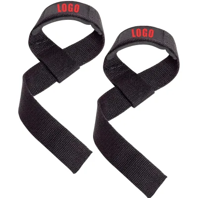 Custom Logo Gym Cotton Weightlifting Straps Wrist Wraps Belt Wholesale Sports Strength Training Powerlifting Equipment