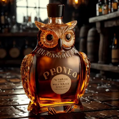Wholesale Animal Shape Design Whiskey Decanter Hand Made Funny Animal Design Glass Whiskey Decanter for Sale