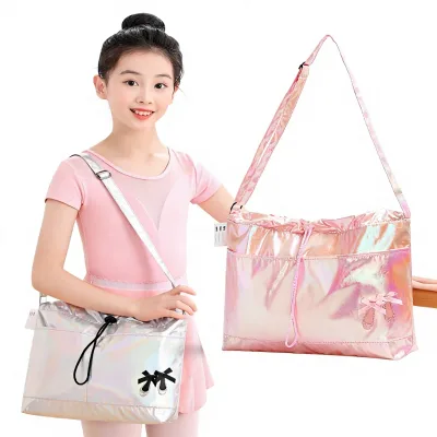 Children's Dance Bag Lightweight Multi-Pocket Girls Girly Shoulder Crossbody Bag Latin Dancewear Storage Made China Model B75