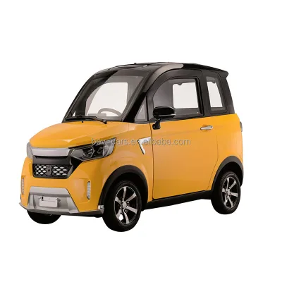 2-Seater 25km/h Low-Speed Electric Car Leather Seats EEC L6E Approval Single Drive Motor Manual 4-Wheel Electric Vehicle Sale