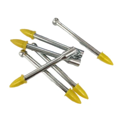 Steel Power Actuated Fastener with 6mm Dia Eyelet Drive Pins Smooth Shank Type Concrete Nail Actuate Hat