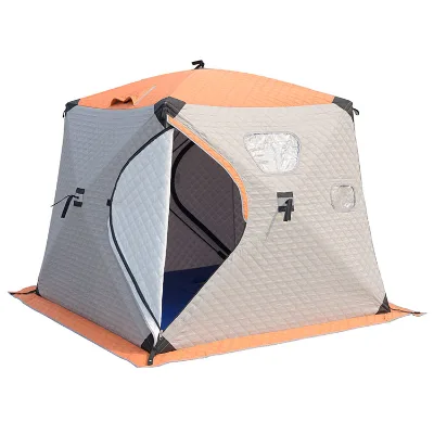 China Manufacturer Custom logo Pop up Winter Insulated Outdoor Camping Ice Fishing Tent