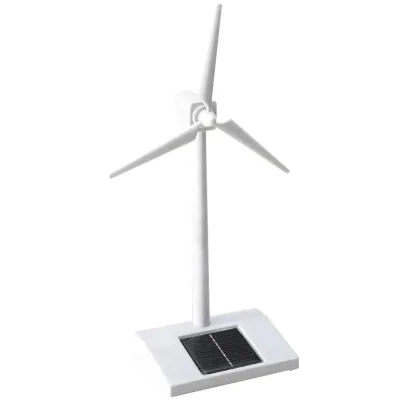 Solar Powered Windmill Toy 3D Windmill Model Education Fun Science Toys ABS Plastics Wind Turbine for Kids Boy Puzzle Toys