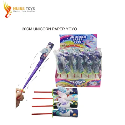 Wholesale Baby Toy Party Decoration Chinese Retractable Paper yoyo