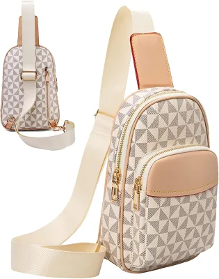 Factory Custom Print GENUINE LEATHER Shoulder Bag Body Shoulder Crossbody Bag Chest Bags for Women
