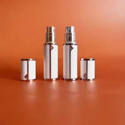 OEM ODM Customized 5ml Luxury Leather Bottom Portable Travel Travel Refillable Perfume Atomizer 5ml