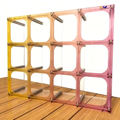 Custom Color Acrylic Cup Holder Stand Detachable Multilayer Shelf for Mug & Glass Storage Modern Kitchen Bathroom Organizer Rack