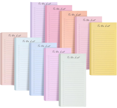 Daily Study and Weekly Planner Notepad To-Do List and Grocery Shopping Notepads Convenient Memo Pads