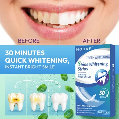 Private Label Teeth Whitening Strips Portable Design for Travel Use Teeth Whitener Bleaching Kit