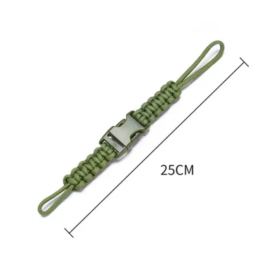 Outdoor Keychain Ring Camping Carabiner Tactical Paracord Cord Rope Camping Survival Kit Emergency
